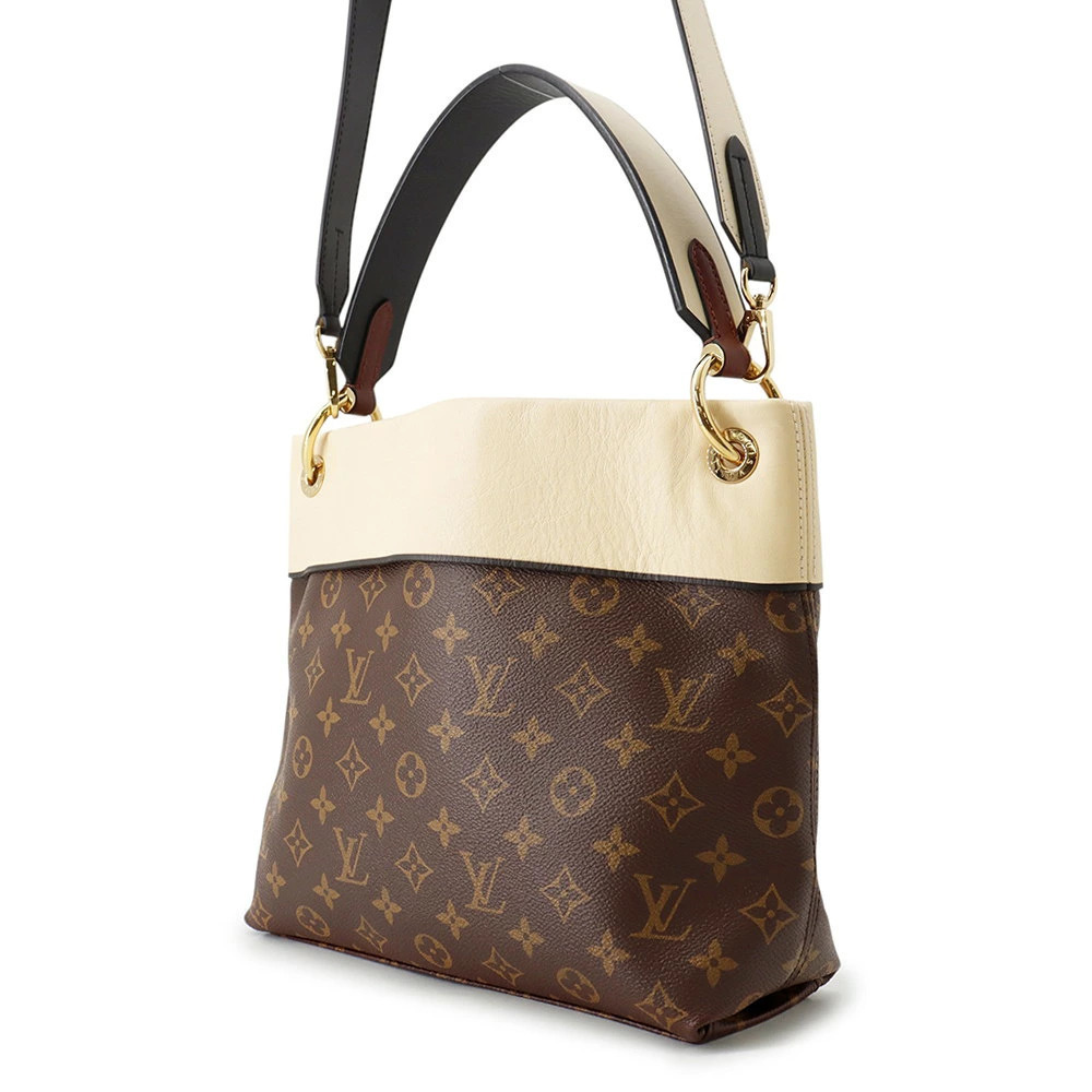 Louis Vuitton Monogram Bag Shoulder Besace Tuileries Brown